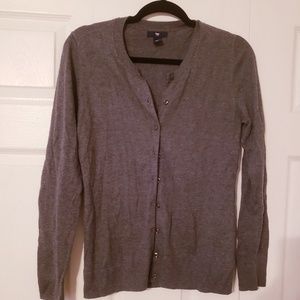 Gray cardigan